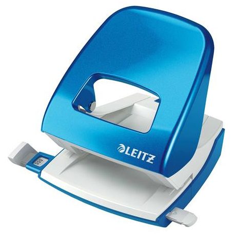 LEITZ Lyukasztó, kétlyukú, 30 lap, LEITZ "Nexxt Wow", kék