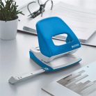 LEITZ Lyukasztó, kétlyukú, 30 lap, LEITZ "Nexxt Wow", kék