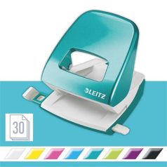   LEITZ Lyukasztó, kétlyukú, 30 lap, LEITZ "Nexxt Wow", jégkék