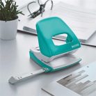 LEITZ Lyukasztó, kétlyukú, 30 lap, LEITZ "Nexxt Wow", jégkék
