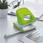 LEITZ Lyukasztó, kétlyukú, 30 lap, LEITZ "Nexxt Wow", zöld