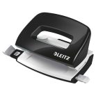 LEITZ Lyukasztó, kétlyukú, 10 lap, fém, mini, LEITZ "Nexxt Wow", fekete