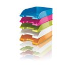 LEITZ Irattálca, műanyag, LEITZ "Wow", jégkék