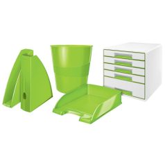 LEITZ Irattálca, műanyag, LEITZ "Wow", zöld