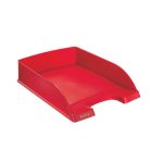 LEITZ Irattálca, műanyag, LEITZ "Plus", piros