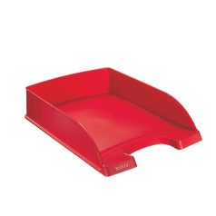 LEITZ Irattálca, műanyag, LEITZ "Plus", piros