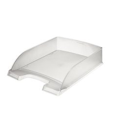   LEITZ Irattálca, műanyag, LEITZ "Plus", áttetsző fehér