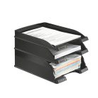 LEITZ Irattálca, műanyag, LEITZ "Plus", fekete