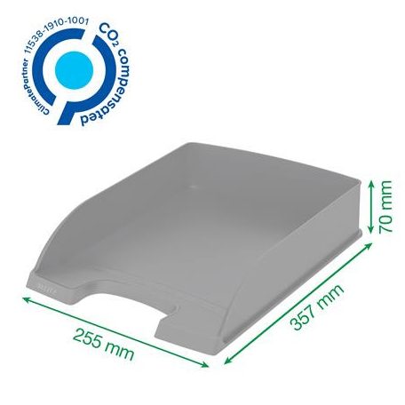 LEITZ Irattálca, műanyag, A4, LEITZ "Recycle", piros