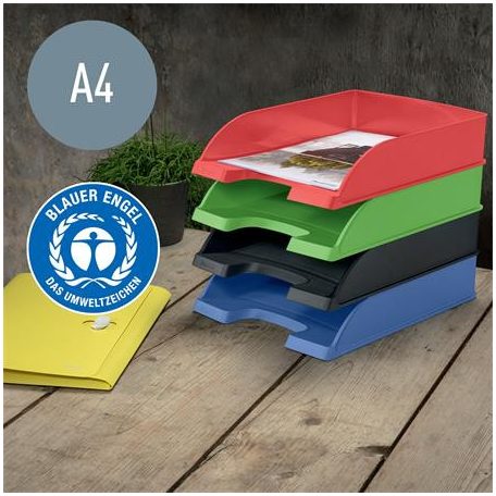 LEITZ Irattálca, műanyag, A4, LEITZ "Recycle", kék