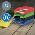 LEITZ Irattálca, műanyag, A4, LEITZ "Recycle", zöld