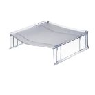 LEITZ Irattálca magasító, LEITZ "Plus", füstszínű