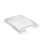 LEITZ Irattálca, műanyag, vékony, LEITZ "Plus", áttetsző fehér