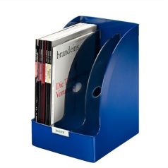   LEITZ Iratpapucs, műanyag, 205 mm, elválasztókkal, LEITZ "Plus Jumbo", kék