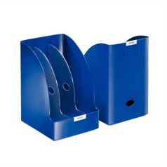   LEITZ Iratpapucs, műanyag, 205 mm, elválasztókkal, LEITZ "Plus Jumbo", kék