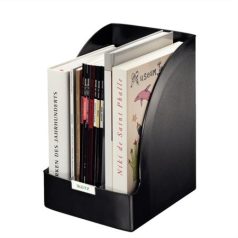   LEITZ Iratpapucs, műanyag, 205 mm, elválasztókkal, LEITZ "Plus Jumbo", fekete