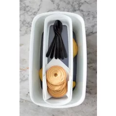 LEITZ Tálca, keskeny, LEITZ "MyBox", fehér-kék