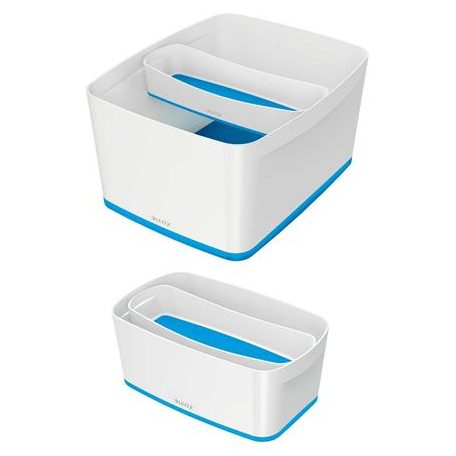 LEITZ Tálca, keskeny, LEITZ "MyBox", fehér-kék