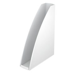   LEITZ Iratpapucs, műanyag, 60 mm, elöl nyitott, LEITZ "Wow" fehér