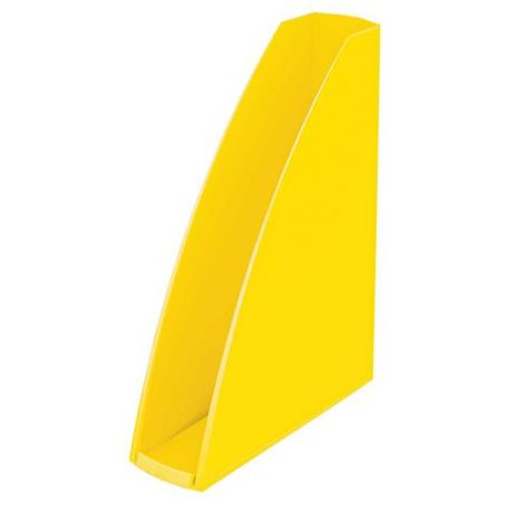 LEITZ Iratpapucs, műanyag, 60 mm, elöl nyitott, LEITZ "Wow", sárga