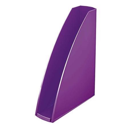 LEITZ Iratpapucs, műanyag, 60 mm, elöl nyitott, LEITZ "Wow", lila