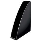 LEITZ Iratpapucs, műanyag, 60 mm, elöl nyitott, LEITZ "Wow", fekete