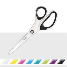   LEITZ Olló, irodai, 20,5 cm, LEITZ "Wow Titán", fehér