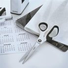 LEITZ Olló, irodai, 20,5 cm, LEITZ "Wow Titán", fehér