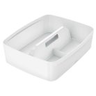 LEITZ Rendszerező tálca, fogantyúval, nagy, LEITZ "MyBox", fehér