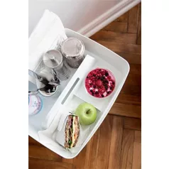   LEITZ Rendszerező tálca, fogantyúval, nagy, LEITZ "MyBox", fehér