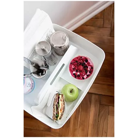 LEITZ Rendszerező tálca, fogantyúval, nagy, LEITZ "MyBox", fehér