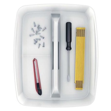 LEITZ Rendszerező tálca, fogantyúval, nagy, LEITZ "MyBox", fehér
