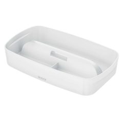   LEITZ Rendszerező tálca, fogantyúval, kicsi, LEITZ "MyBox", fehér