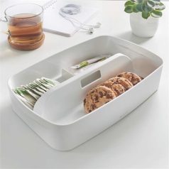   LEITZ Rendszerező tálca, fogantyúval, kicsi, LEITZ "MyBox", fehér
