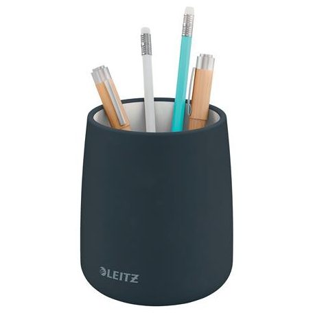 LEITZ Írószertartó, kerámia, LEITZ "Cosy", bársonyszürke
