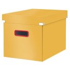 LEITZ Doboz, kocka, L méret, LEITZ "Cosy Click&Store", melegsárga