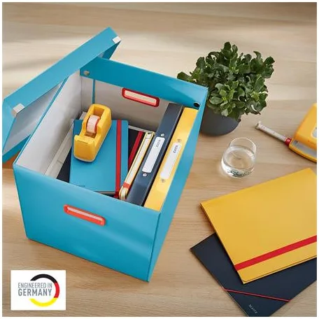 LEITZ Doboz, kocka, L méret, LEITZ "Cosy Click&Store", nyugodtkék