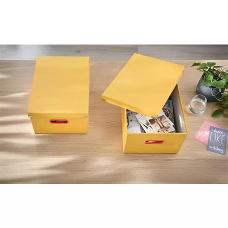 LEITZ Doboz, M méret, LEITZ "Cosy Click&Store", melegsárga