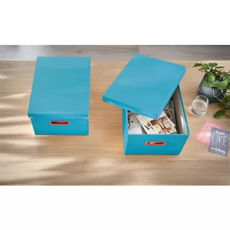 LEITZ Doboz, M méret, LEITZ "Cosy Click&Store", nyugodtkék