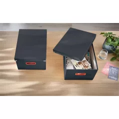   LEITZ Doboz, M méret, LEITZ "Cosy Click&Store", bársonyszürke