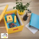 LEITZ Doboz, L méret, LEITZ "Cosy Click&Store", melegsárga