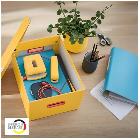 LEITZ Doboz, L méret, LEITZ "Cosy Click&Store", melegsárga