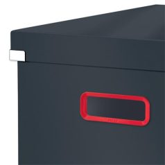   LEITZ Doboz, L méret, LEITZ "Cosy Click&Store", bársonyszürke