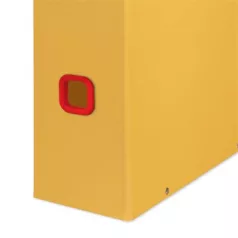   LEITZ Iratpapucs, PP/karton, 95mm, LEITZ "Cosy Click&Store", melegsárga