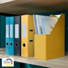LEITZ Iratpapucs, PP/karton, 95mm, LEITZ "Cosy Click&Store", melegsárga