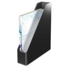 LEITZ Iratpapucs, műanyag, 73 mm, kettős színhatású, LEITZ "Duo", fekete