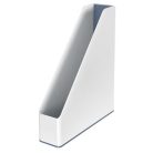 LEITZ Iratpapucs, műanyag, 73 mm, kettős színhatású, LEITZ "Wow", fehér