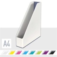   LEITZ Iratpapucs, műanyag, 73 mm, kettős színhatású, LEITZ "Wow", fehér