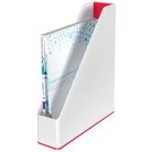 LEITZ Iratpapucs, műanyag, 73 mm, kettős színhatású, LEITZ "Wow", piros