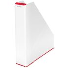 LEITZ Iratpapucs, műanyag, 73 mm, kettős színhatású, LEITZ "Wow", piros